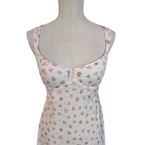 Rumored Loverboy Baby Pink Floral Mini Dress Open Back - Picture 3 of 9